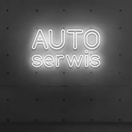 Napis LED Auto Serwis