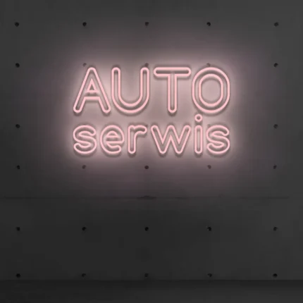 Napis LED Auto Serwis