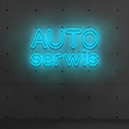 Napis LED Auto Serwis