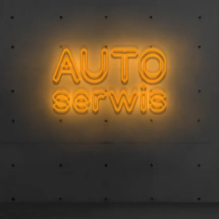 Napis LED Auto Serwis