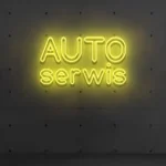 Napis LED Auto Serwis