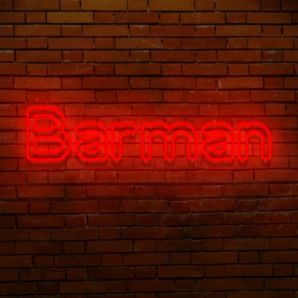 Napis LED Barman
