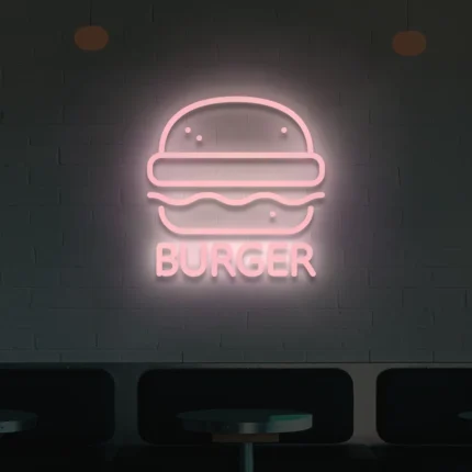 Neon LED Burger