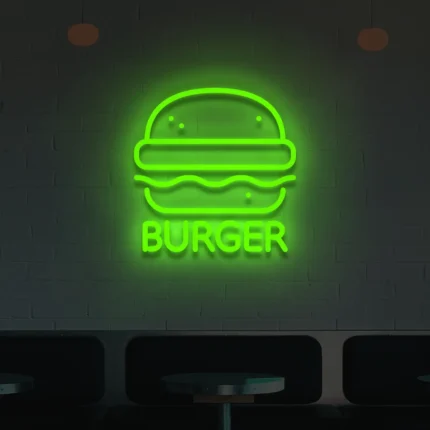 Neon LED Burger