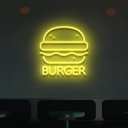 Neon LED Burger