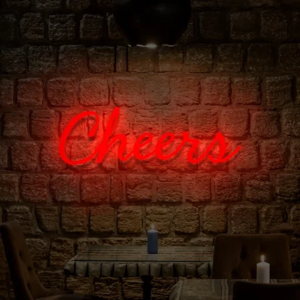 Napis LED Cheers
