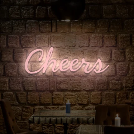 Napis LED Cheers
