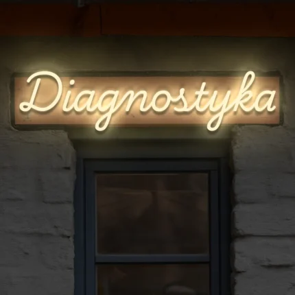 Napis LED Diagnostyka