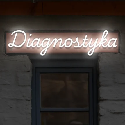Napis LED Diagnostyka