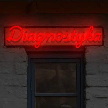 Napis LED Diagnostyka
