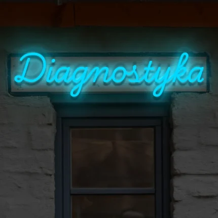 Napis LED Diagnostyka