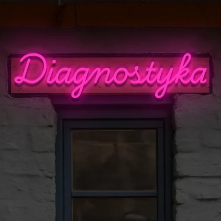 Napis LED Diagnostyka