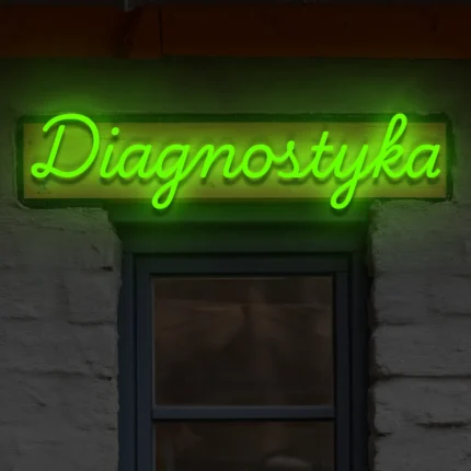 Napis LED Diagnostyka