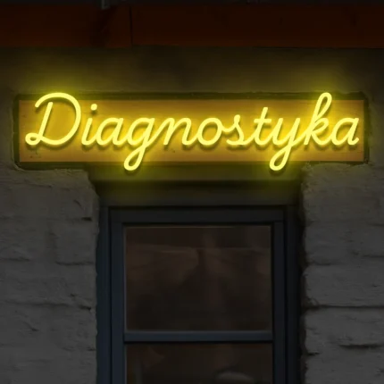 Napis LED Diagnostyka