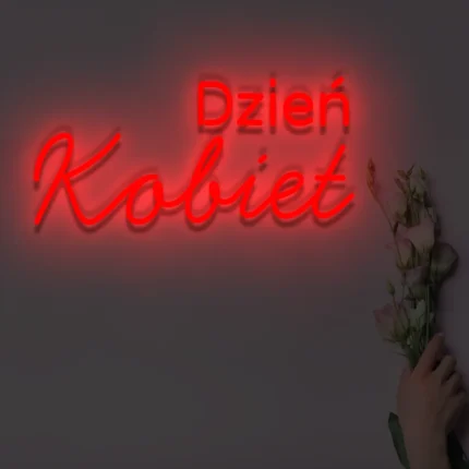 Napis LED Dzień Kobiet