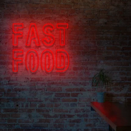 Napis LED Fast Food