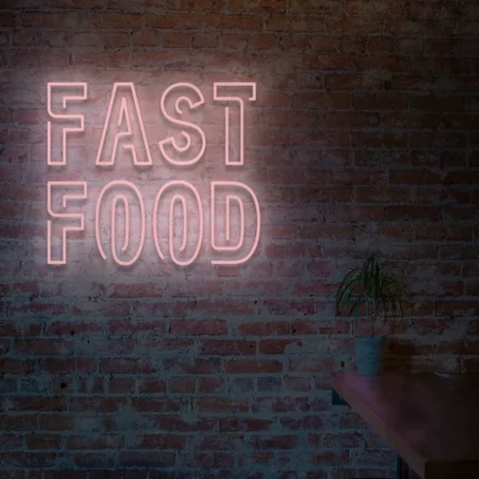 Napis LED Fast Food
