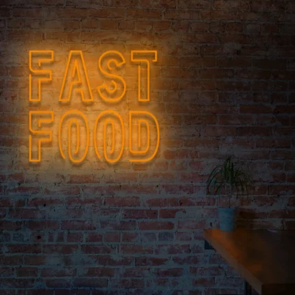 Napis LED Fast Food
