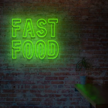 Napis LED Fast Food