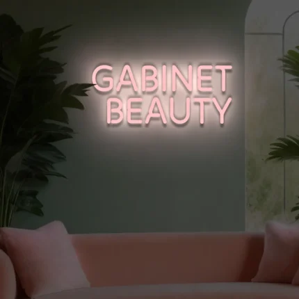 Napis LED Gabinet beauty