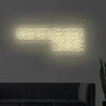 Neon barber "Gentlemen zone"