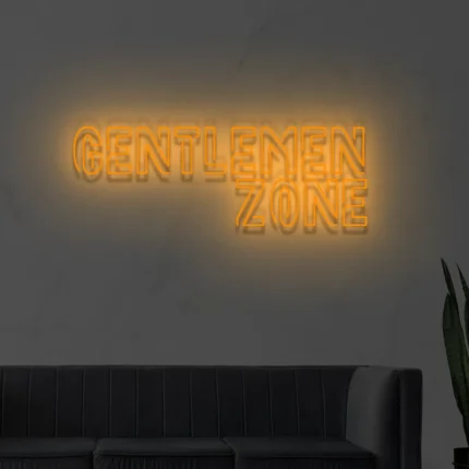 Neon barber "Gentlemen zone"