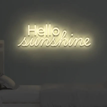 Neonowy napis Hello Sunshine
