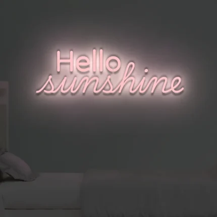Neonowy napis Hello Sunshine