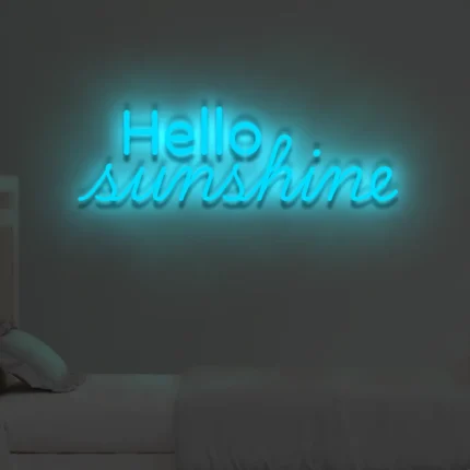 Neonowy napis Hello Sunshine