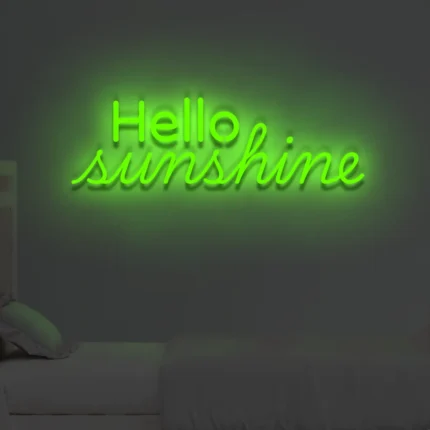 Neonowy napis Hello Sunshine