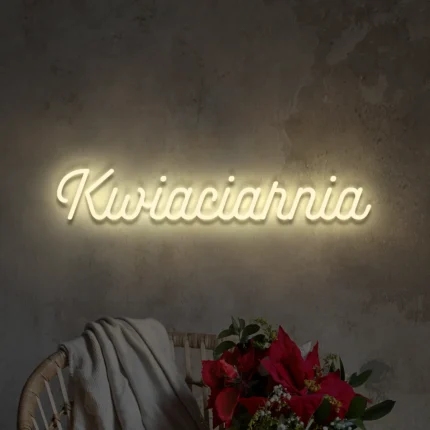 Napis LED Kwiaciarnia