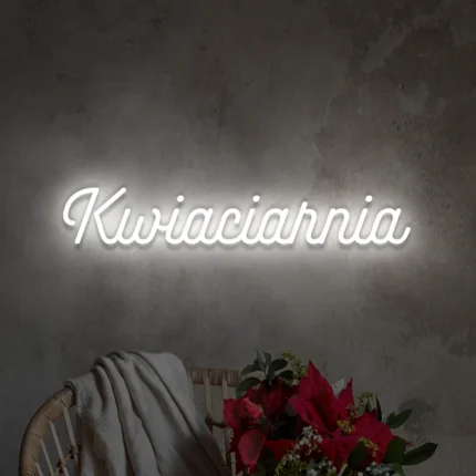 Napis LED Kwiaciarnia