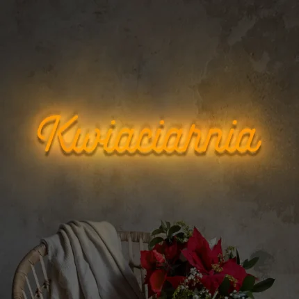 Napis LED Kwiaciarnia