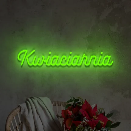 Napis LED Kwiaciarnia