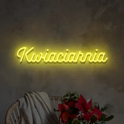 Napis LED Kwiaciarnia