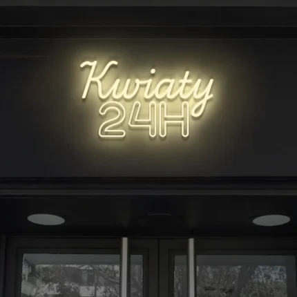 Napis LED Kwiaty 24H