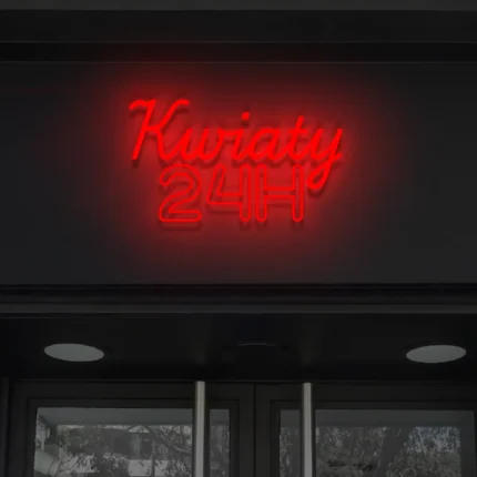 Napis LED Kwiaty 24H