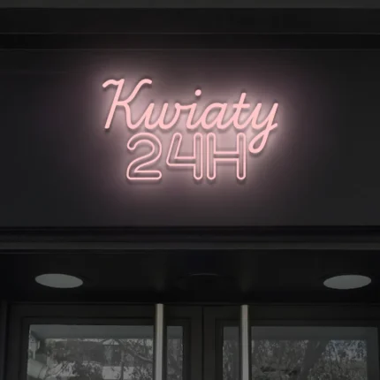 Napis LED Kwiaty 24H