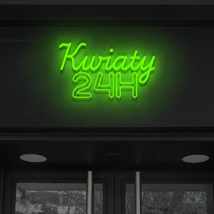 Napis LED Kwiaty 24H