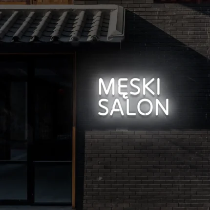 Barber neon Męski salon