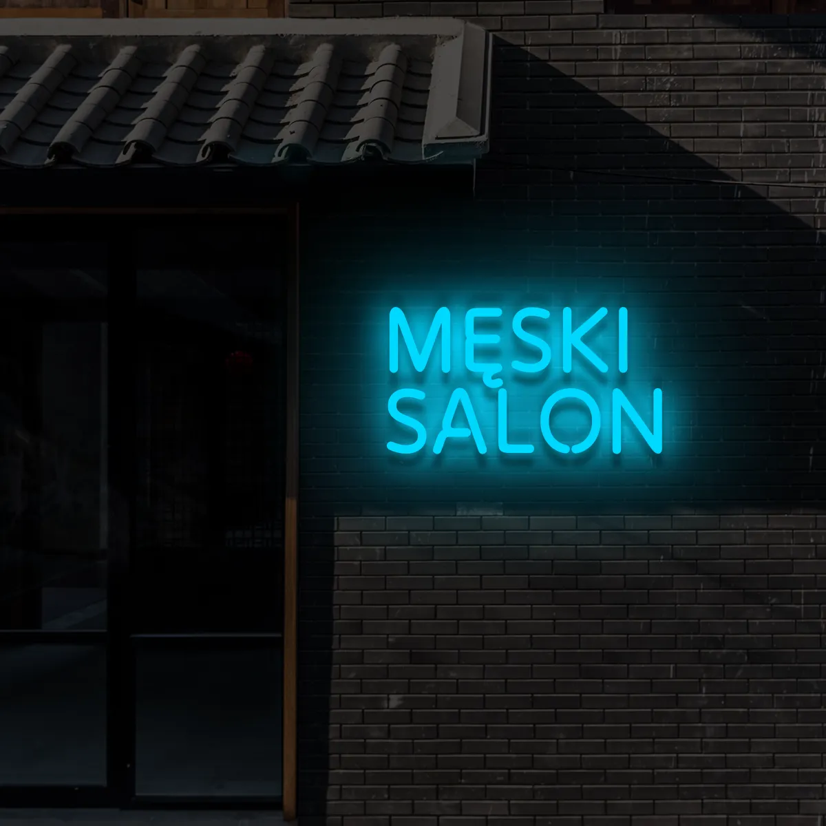 Barber neon Męski salon Barber neon Męski salon