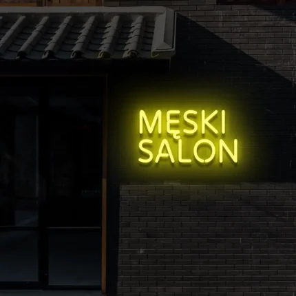Barber neon Męski salon