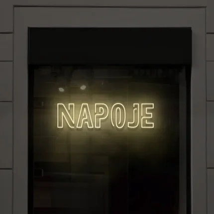 Napis LED Napoje