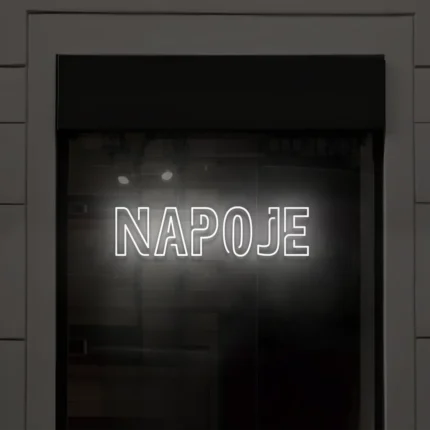 Napis LED Napoje