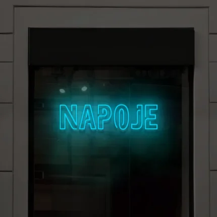 Napis LED Napoje