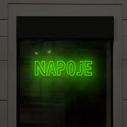Napis LED Napoje
