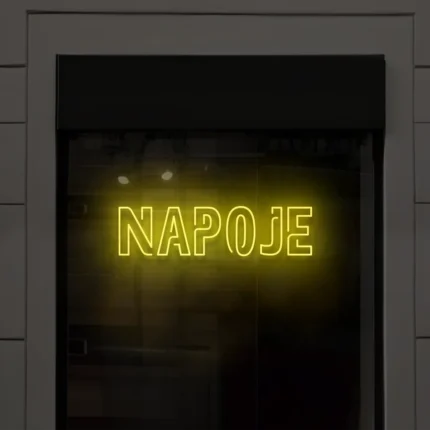 Napis LED Napoje