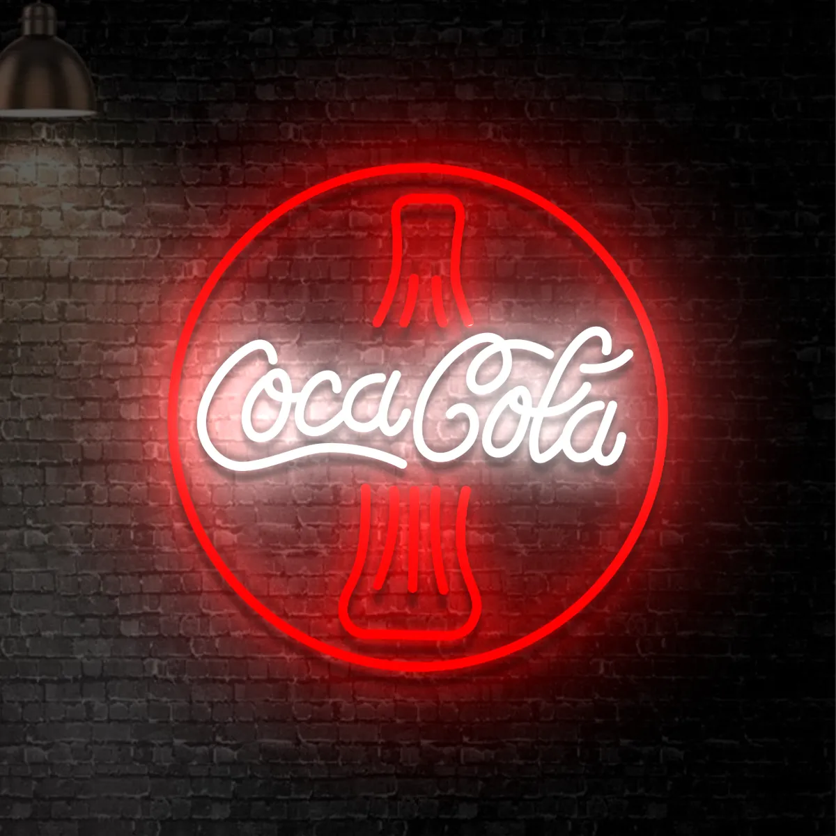 Neon-Coca-Cola-2 Neon Coca-Cola Butelka - obrazek 1
