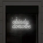 Napis LED Obiady domowe