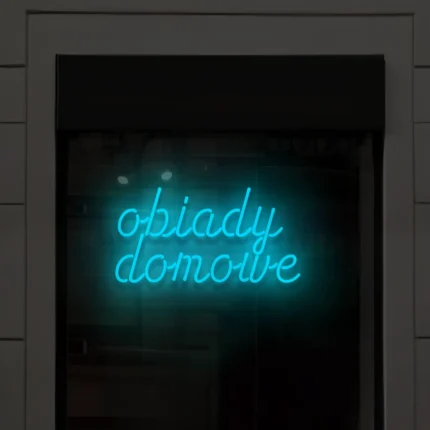 Napis LED Obiady domowe
